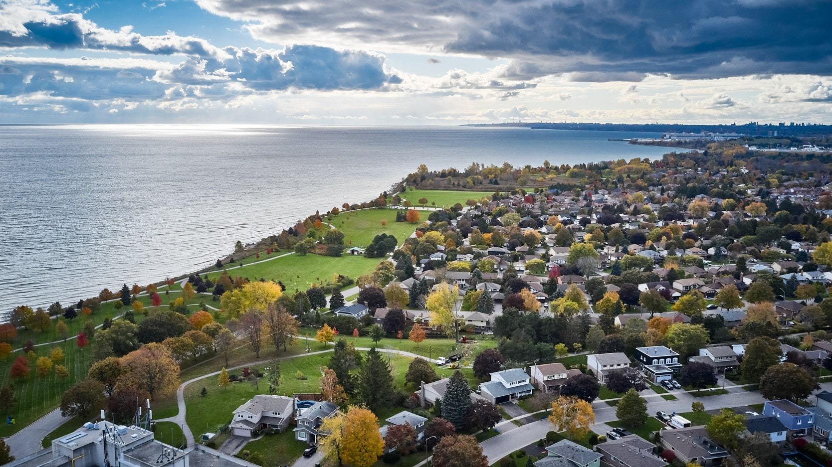 Ajax cityscape and real estate market